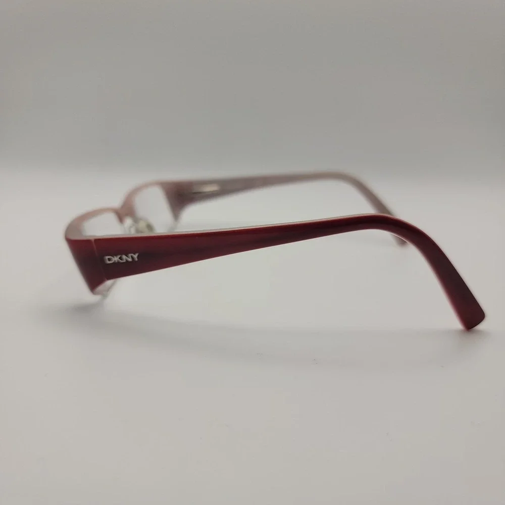 DKNY DY4570 Eyeglass Frames Only Womens Red Pink Semi Rimless 51-15-135